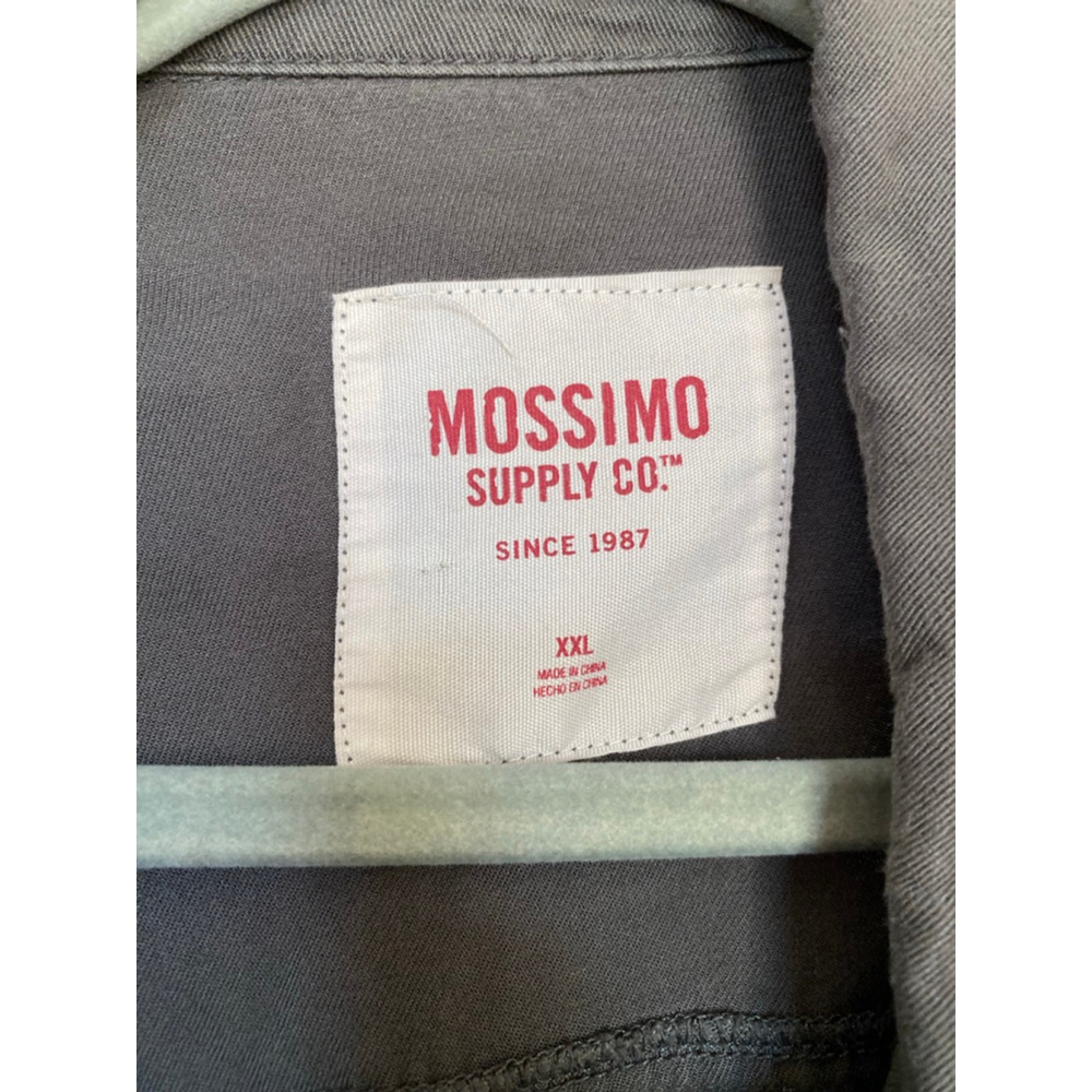 Mossimo Charcoal Button Up Shirt Shacket Soft Purple Gray Oversized Xxl - Picture 4 of 5